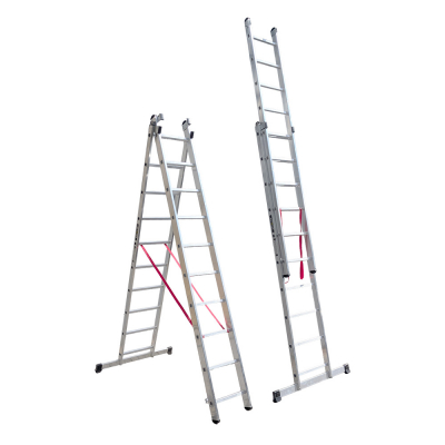 Escalar Ascend Double Section Combination Ladder 2x14 6.8m
